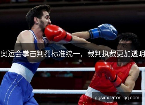奥运会拳击判罚标准统一，裁判执裁更加透明